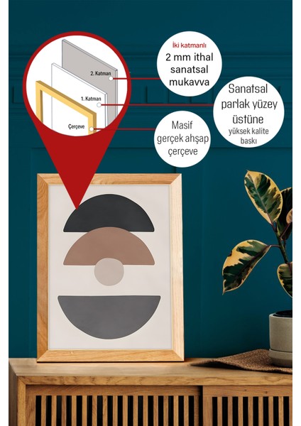 Gerçek Ahşap Çerçeveli 3 Parça 3D Poster Tablo Seti modelleri