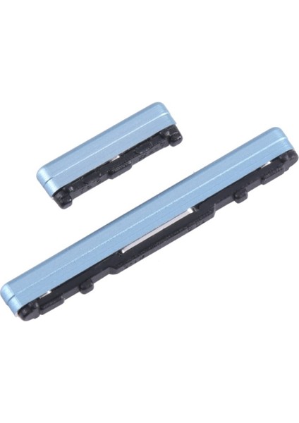 Vıvo V29E Uyumlu On-Off + Yan Ses Tuş Plastiği / Power+ Volume Button Mavi