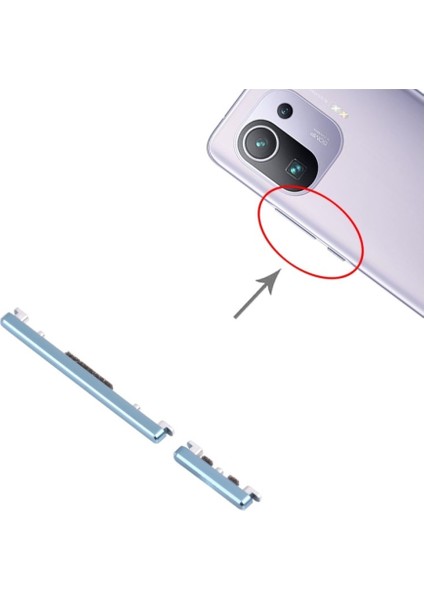 Samsung Galaxy A24 4g A245 Uyumlu On-Off + Yan Ses Tuş Plastiği / Power+ Volume Button Lıme Yeşil