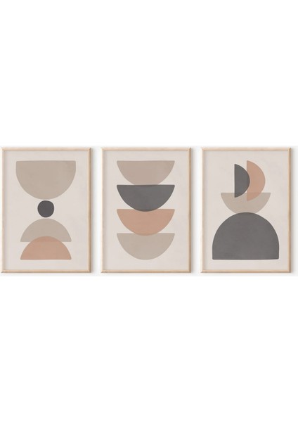 Gerçek Ahşap Çerçeveli 3 Parça 3D Poster Tablo Seti fiyatları