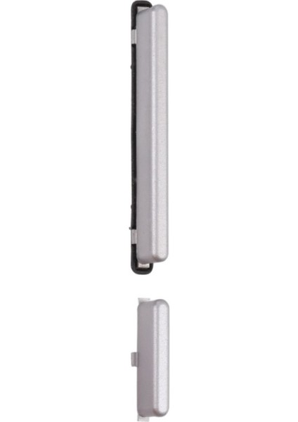 Xıaomı Redmı 9c Uyumlu On-Off + Yan Ses Tuş Plastiği / Power+ Volume Button Gri