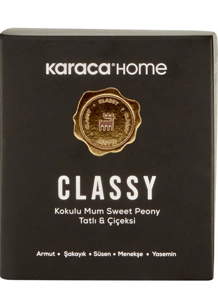 Karaca Home Classy Kokulu Mumlu Mumluk Sweet Peony