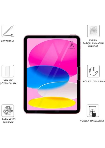 Apple iPad Pro 11 Inç 2024 M4 (A2836-A2837) Uyumlu Tam Koruma Nano Esnek Tablet Kırılmaz Ekran Koruyucu