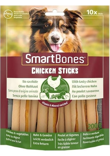 Tavuklu Stick Köpek Ödül Maması 10 Adet 200 gr