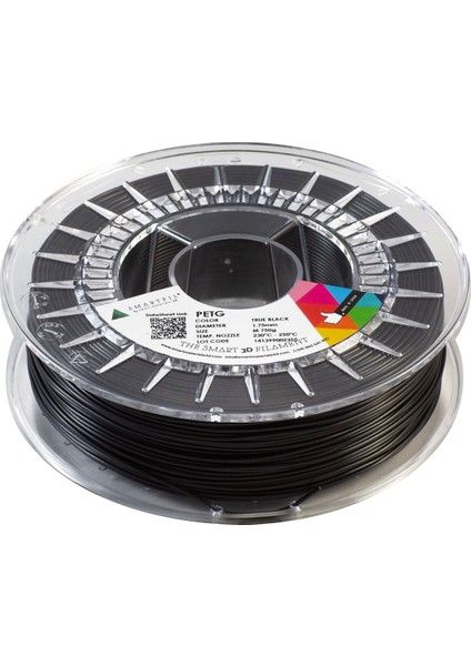 Smart Materials 3D Smartfil Petg 1.75MM Siyah 750G Filament