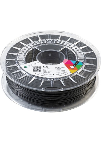 Smart Materials 3D Smartfil Pla 1.75MM Simli Siyah 750G Filament