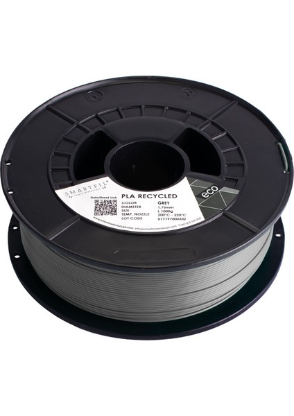 Smart Materials 3D Pla Recycled 1.75MM Gri 1000G Filament