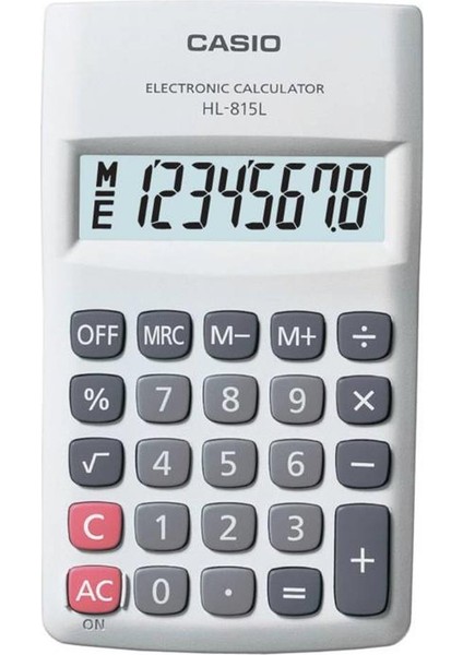 Casıo HL-815L-WE Beyaz Cep Tipi 8 Hane Hesap Makinesi