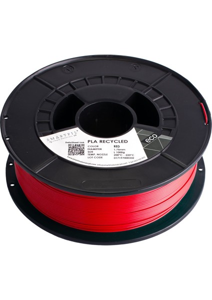 Pla Recycled 1.75MM Kırmızı 1000G Filament