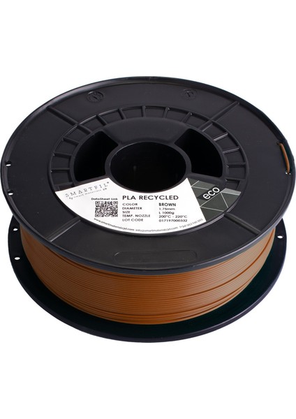 Pla Recycled 1.75MM Kahverengi 1000G Filament