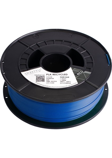 Smart Materials 3D Pla Recycled 1.75MM Koyu Mavi 1000G Filament