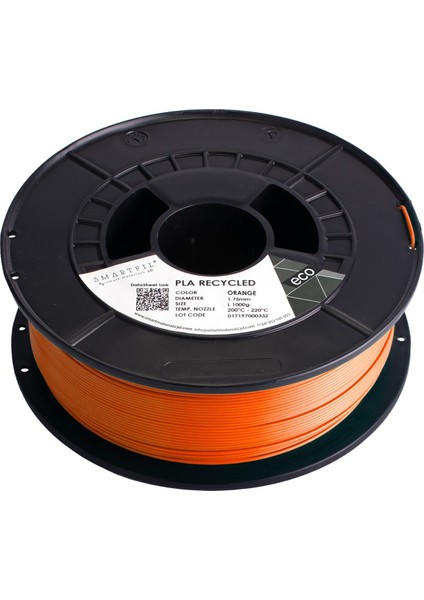Pla Recycled 1.75MM Turuncu 1000G Filament