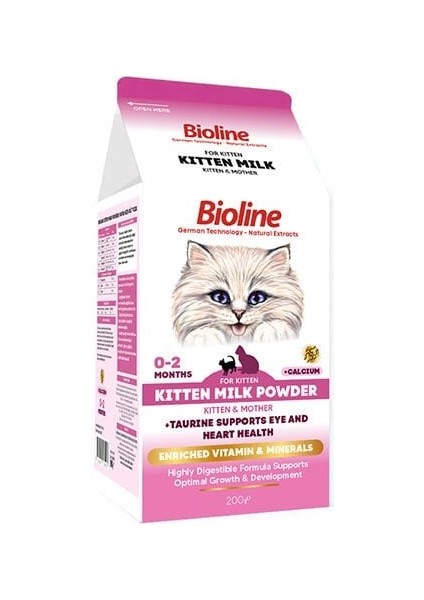 Kitten Milk Yavru Kedi Süt Tozu 200 gr