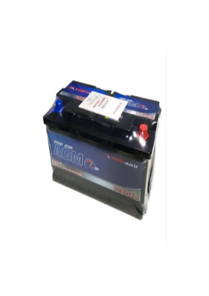 12V 80 Amper Agm Start-Stop Yiğit Akü. Güncel-Yeni Üretim.