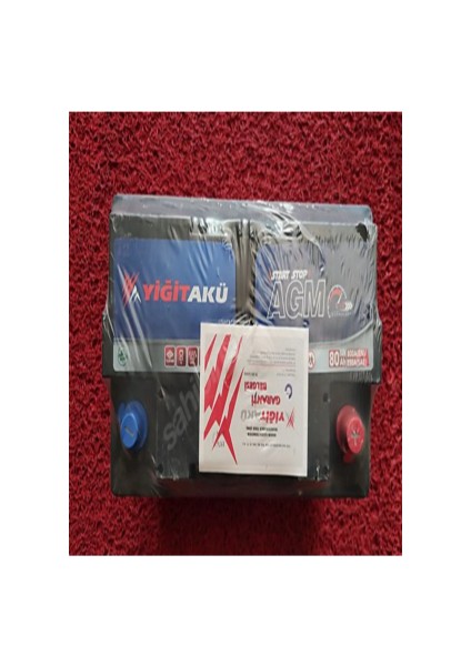 12V 80 Amper Agm Start-Stop Yiğit Akü. Güncel-Yeni Üretim. modelleri