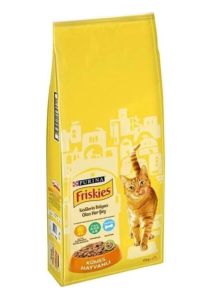 Kümes Hayvanlı Yetişkin Kedi Maması 15 kg