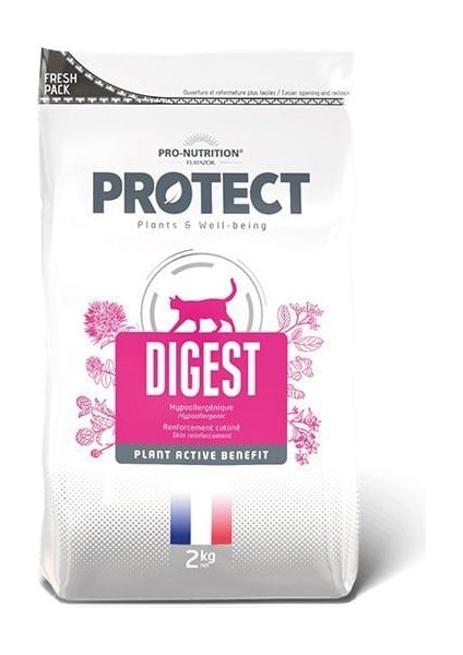 Protect Digest Hypoallergenic Cilt Sağlığı Destekleyici Yetişkin Kedi Maması 2 kg