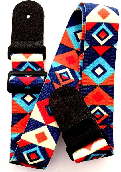 RJ200-B19 Gitar Askısı Deluxe Teal Guitar Strap Deri Başlıklı 2 Katlı fiyatları
