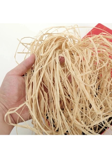 Doğal Rafya Muz Lifi Naturel - Saman Ip, Süsleme Malzemesi 100 Gram