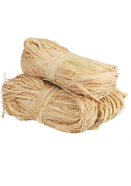 Doğal Rafya Muz Lifi Naturel - Saman Ip, Süsleme Malzemesi 100 Gram fiyatları