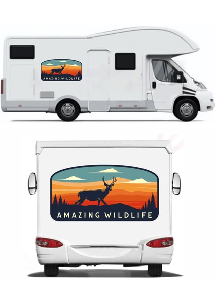 Offroad Kamp Vahşi Hayat Doğa Orman Araba Oto Karavan Motosiklet Sticker 02071 fiyatları