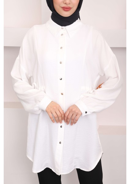 Beyaz Yan Detaylı Tunik fırsatları