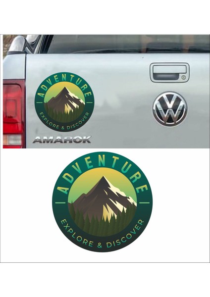 Offroad Kamp Vahşi Hayat Doğa Orman Araba Oto Karavan Motosiklet Sticker 02070