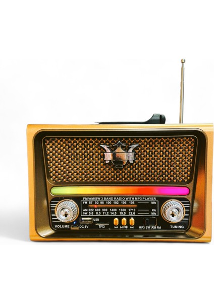 Royal Trend Nostalji Trend Radyo Rgb Özellikli Bluetooth Özellikli Nostaljik Radyo