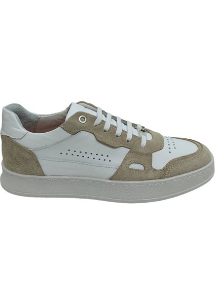 Lucıano Bellini Bej Deri Erkek Sneaker Ayakkabı