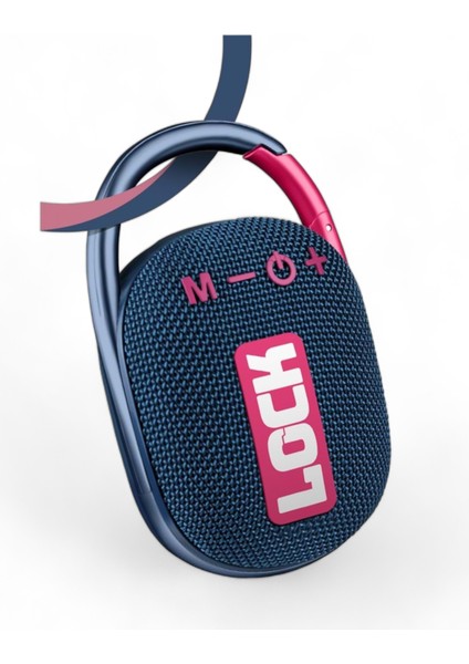 Lock Yeşil Taşınabilir Bluetooth Hoparlör Kilit Özellikli Yüksek Ses Gücü