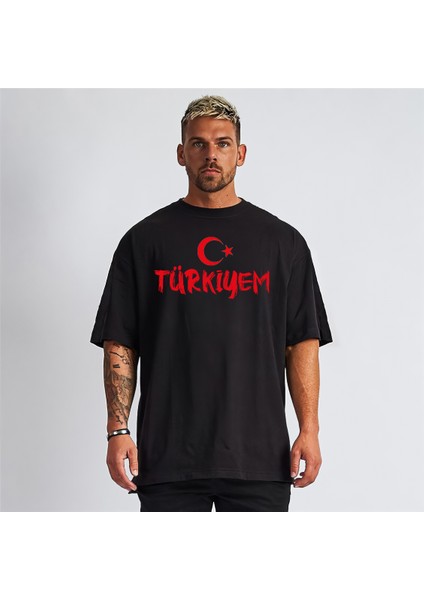 Türkiyem EURO2024 Oversize Unisex Pamuklu Premium Tshirt