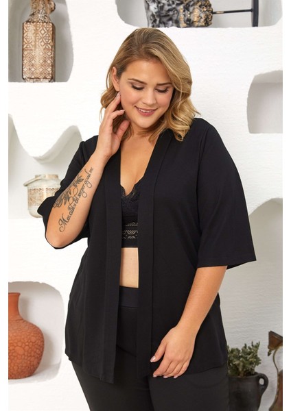 Truvakar Kol Örme Ceket-Siyah fiyatları