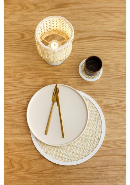 Rattan Hazeran Supla Beyaz Model (Doğal Hazeran)