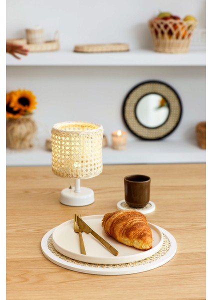 Rattan Hazeran Supla Beyaz Model (Doğal Hazeran)
