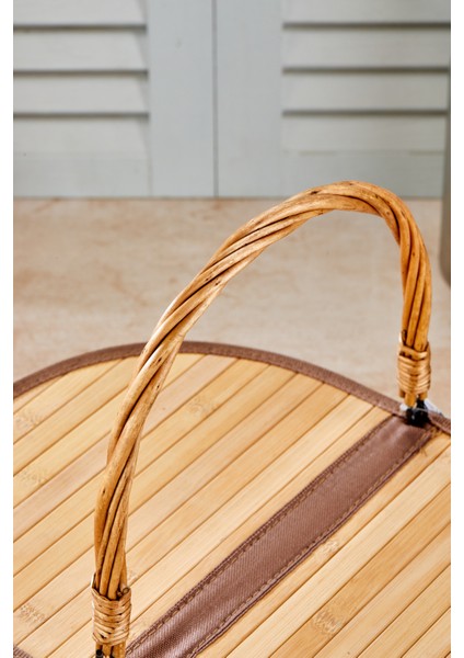 Bambu Piknik Sepeti Oval (Alg)