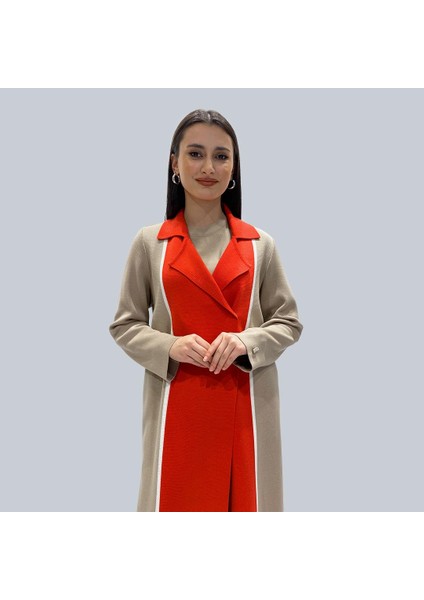 Mydonose Butik Dalida-Iki Renkli Erkek Yaka Hırka