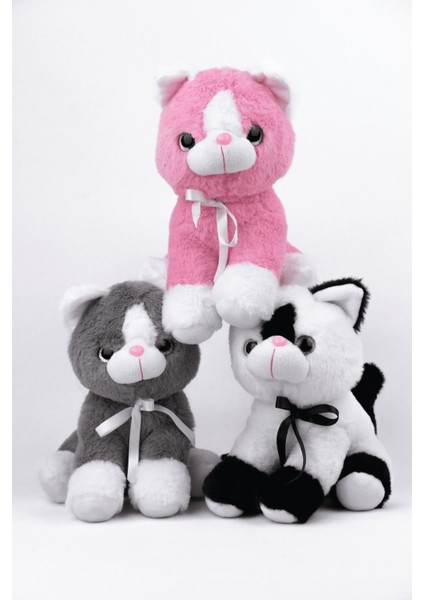 Peluş Oyuncak Oturan Kedi Çift Renkli 30 cm – Pembe Beyaz indirimleri