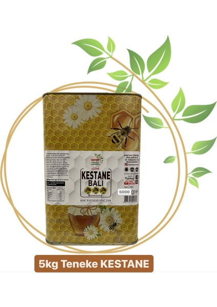 5kg Teneke Bozdağ Kestane Balı(Acımsı Değildir)