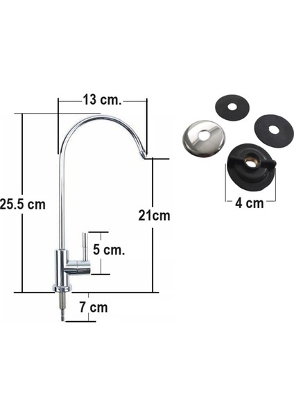 Crystal Clear Su Arıtma Musluğu, Paslanmaz Krom (Tüm Arıtma Sistemleri Uyumlu) fiyatları