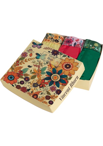 Erkek Boxer 3 Adet - Garden Series
