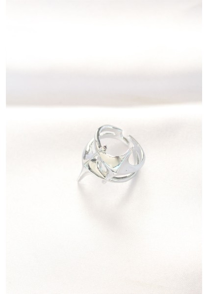 Yıldız Model Silver Renk Ayarlanabilir Yüzük modelleri