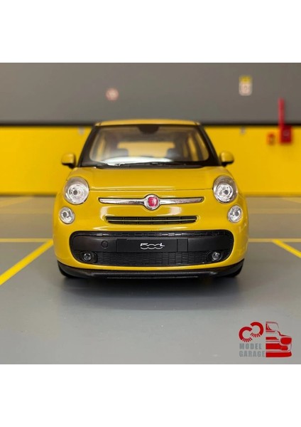 Trust Store 1:24 Fiat 500L  2013 Model Sarı Model Araç Diecast Koleksiyon