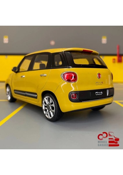 Trust Store 1:24 Fiat 500L  2013 Model Sarı Model Araç Diecast Koleksiyon