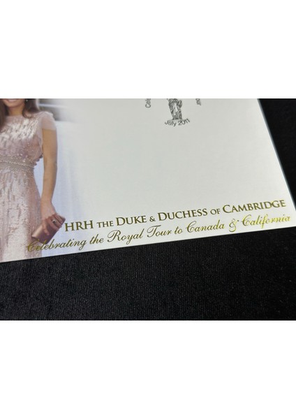 Ingiltere Dük ve Düşes Kanada Amerika Gezisi Hrh The Duke & Duchess Of Cambridge Royal Tour Limited 7/25