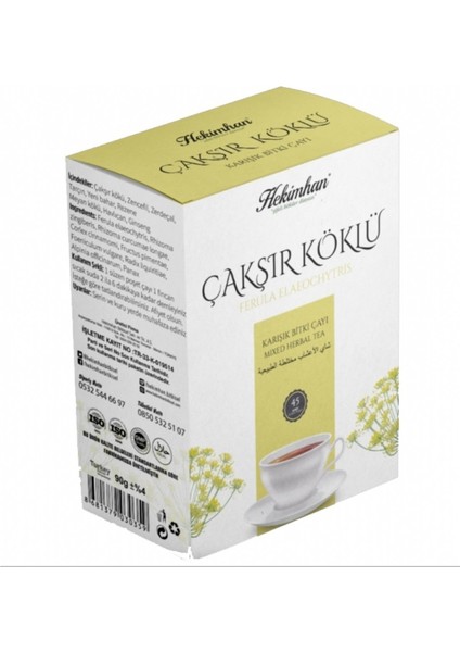 Çakşır Köklü Karışık Çay Süzen Poşet 45'li