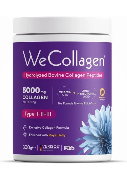 Wecollagen® Tip 1-2-3 Toz Kolajen 300GR