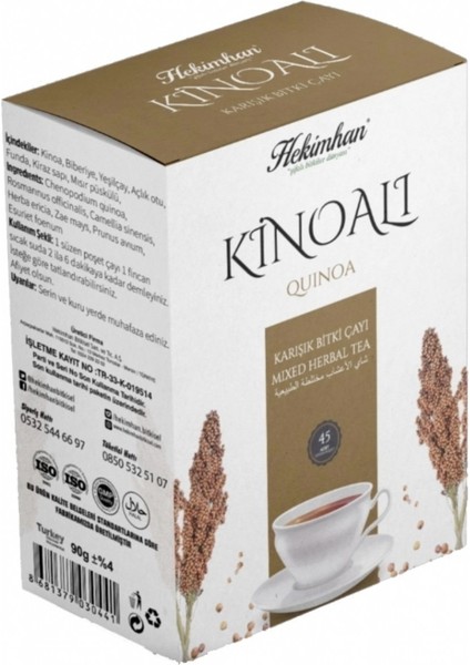 Kinoa Çayı Süzen Poşet 45'li