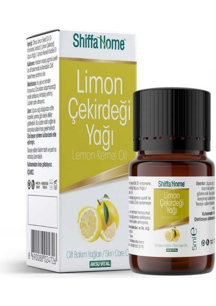 Limon Çekirdeği Yağı Soğuk Pres 5 Ml.
