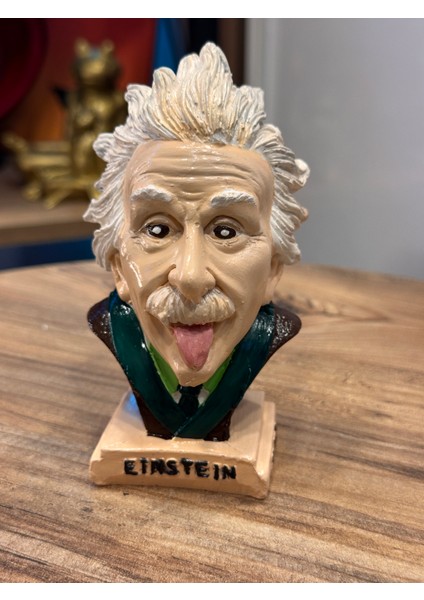 Iki Cadı Tasarım, Einstein Portre Taş Figür, Biblo