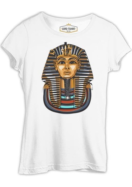 Mısır - Tutankhamun Beyaz Kadın Tshirt